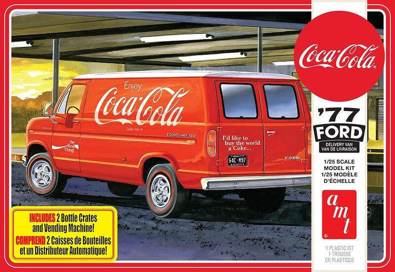 AMT 1/25 1977 Ford Van w/Vending Mach Coca-Cola 1173